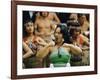 Maori Poi Dancers, Waitangi, North Island, New Zealand-Julia Thorne-Framed Photographic Print