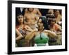 Maori Poi Dancers, Waitangi, North Island, New Zealand-Julia Thorne-Framed Photographic Print