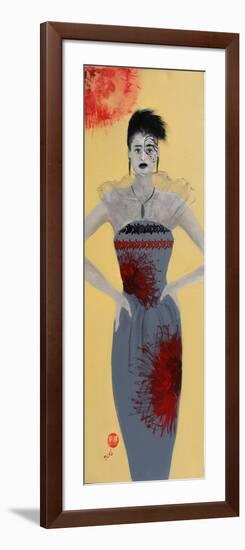 Maori Women in Grey Dress, 2015-Susan Adams-Framed Giclee Print