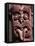 Maori Wooden Carving with Tongue Sticking Out, Rotorua, North Island, New Zealand-D H Webster-Framed Stretched Canvas