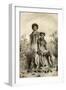 Maoris and Carpet Snake, New Zealand, 1879-McFarlane and Erskine-Framed Giclee Print