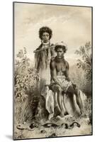 Maoris and Carpet Snake, New Zealand, 1879-McFarlane and Erskine-Mounted Giclee Print