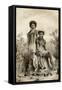 Maoris and Carpet Snake, New Zealand, 1879-McFarlane and Erskine-Framed Stretched Canvas