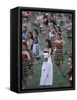 Maoris Perform Traditional Action Songs, Auckland, North Island, New Zealand-Julia Thorne-Framed Stretched Canvas