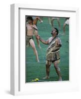 Maoris Perform Traditional Action Songs, Auckland, North Island, New Zealand-Julia Thorne-Framed Photographic Print