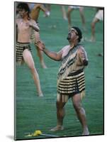 Maoris Perform Traditional Action Songs, Auckland, North Island, New Zealand-Julia Thorne-Mounted Photographic Print