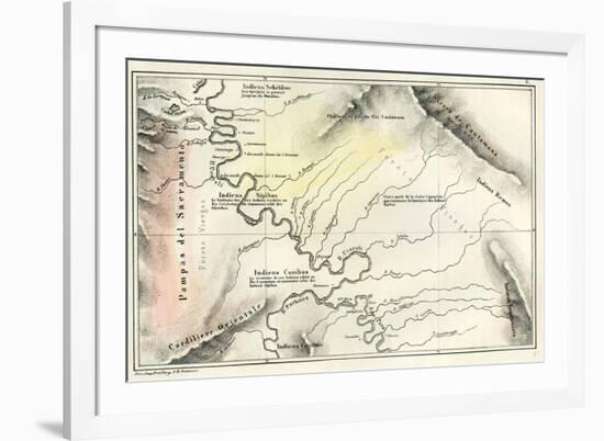 Map 1869 Peru-null-Framed Giclee Print