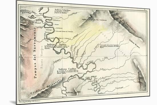 Map 1869 Peru-null-Mounted Giclee Print