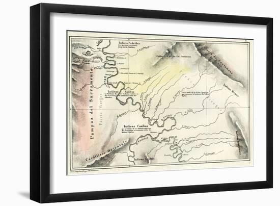 Map 1869 Peru-null-Framed Giclee Print