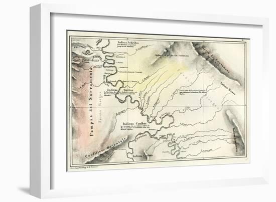 Map 1869 Peru-null-Framed Giclee Print