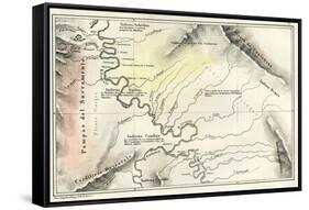 Map 1869 Peru-null-Framed Stretched Canvas