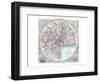 Map 33 Miles Around New York-null-Framed Art Print