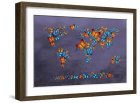 Map 3-Mark Ashkenazi-Framed Giclee Print