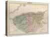 Map, Africa, Algeria C1850-AT Chartier-Stretched Canvas