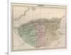 Map, Africa, Algeria C1850-AT Chartier-Framed Art Print