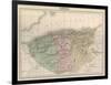 Map, Africa, Algeria C1850-AT Chartier-Framed Art Print