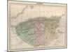 Map, Africa, Algeria C1850-AT Chartier-Mounted Art Print