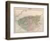 Map, Africa, Algeria C1850-AT Chartier-Framed Art Print