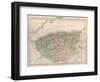 Map, Africa, Algeria C1850-AT Chartier-Framed Art Print