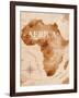 Map Africa Retro-anna42f-Framed Art Print