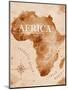 Map Africa Retro-anna42f-Mounted Art Print