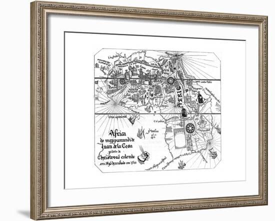 Map Africa-null-Framed Giclee Print