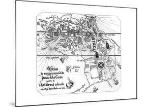 Map Africa-null-Mounted Giclee Print