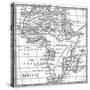 Map Africa-null-Stretched Canvas