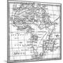 Map Africa-null-Mounted Art Print