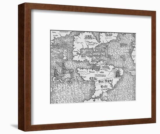 Map America-null-Framed Art Print