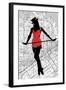 Map And Dance-NaxArt-Framed Art Print