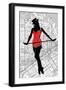 Map And Dance-NaxArt-Framed Art Print