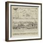 Map and Illustration Showing the Battle of Rymnik-null-Framed Giclee Print