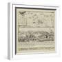 Map and Illustration Showing the Battle of Rymnik-null-Framed Giclee Print