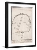 Map and Plan of the Port of Alexandre, Egypt-null-Framed Giclee Print