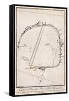 Map and Plan of the Port of Alexandre, Egypt-null-Framed Stretched Canvas