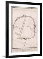 Map and Plan of the Port of Alexandre, Egypt-null-Framed Giclee Print