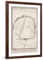 Map and Plan of the Port of Alexandre, Egypt-null-Framed Giclee Print