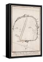 Map and Plan of the Port of Alexandre, Egypt-null-Framed Stretched Canvas