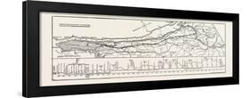 Map and Profile of the New Aqueduct-null-Framed Giclee Print