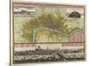 Map and Prospect of London, C.1710-Johann Baptista Homann-Stretched Canvas