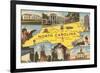 Map and Scenes of North Carolina-null-Framed Premium Giclee Print