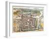 Map and View of Szczecin from Civitates Orbis Terrarum-null-Framed Giclee Print