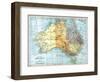 Map: Australia, C1890-null-Framed Giclee Print