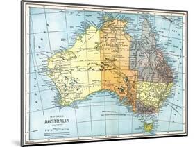 Map: Australia, C1890-null-Mounted Giclee Print