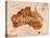 Map Australia Retro-anna42f-Stretched Canvas