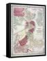 Map: Boston, 1865-G. W. Colton-Framed Stretched Canvas