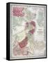 Map: Boston, 1865-G. W. Colton-Framed Stretched Canvas