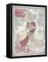 Map: Boston, 1865-G. W. Colton-Framed Stretched Canvas