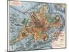 Map: Boston, c1880-Justin Winsor-Mounted Giclee Print